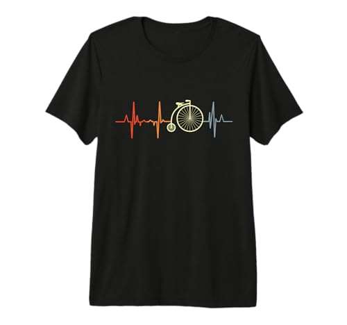 Me encantan Las Bicicletas Penny Farthing Camiseta Premium