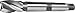 F&D Tool Company 18694-S354 Multiple Flute Heavy Duty End Mill, High Speed Steel, Coarse Flutes, 1.125" Mill Diameter, Number 3 Morse Taper Shank, 1.75" Flute Length, 6 1/16" Overall Length, 6 Number of Flutes