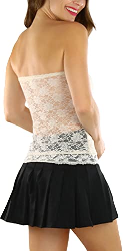 Image of ToBeInStyle Women's Cotton-Spandex Blend Stretchy Tube Top