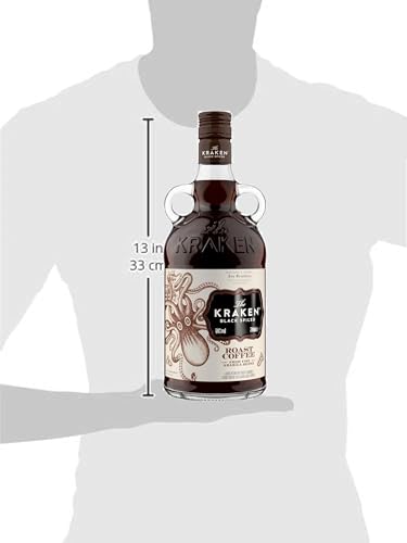 Kraken Black Spiced Roast Coffee 40,0 Vol.-% - Rum mit einzigartig-würzigem Geschmack in der Kaffee-Edition (1 x 0,7 l)