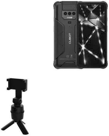 BoxWave Stand and Mount Compatible with Cubot Kingkong Power - PivotTrack Selfie Stand, Facial Tracking Pivot Stand Mount - Jet Black