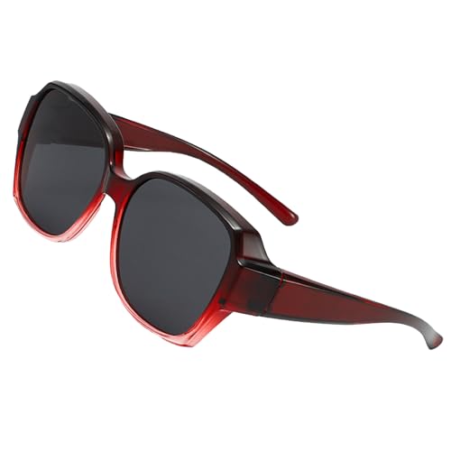 Qidures Gepolariseerde Fiover zonnebril, over glazen met UV-bescherming, gepolariseerde bescherming zonnebril, trendy gepolariseerde slijtage overzonnebril, anti-verblindingsbescherming slijtage