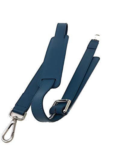 Su.B Bandoulière pour Sac d'ordinateur Portable Femme - Cuir refendu - Mallette de Designer Professionnel, Sac à Main, Sac de courrier - Turquoise