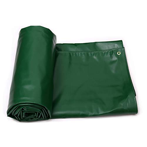 Sarazong Rainproof Cloth GreenTarpaulin Thickened Rain Cover Tarpaulin Outdoor Plastic Cloth Rain Outdoor PE of 650 grams/square meter(green),10 * 10m