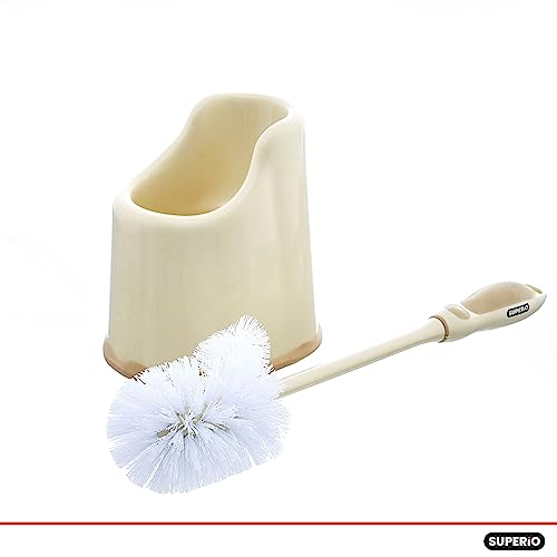 Image of Superio Toilet Brush and Holder Toilet Scrubber Bowl Cleaner Brushes Wand, Toilets Brush with Holder Caddy, Bathroom Cleaning Brush, Bowl Brush Set