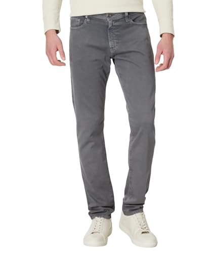 Jean slim Tellis AG Adriano Goldschmied de luxe en denim haut de gamme gris homme