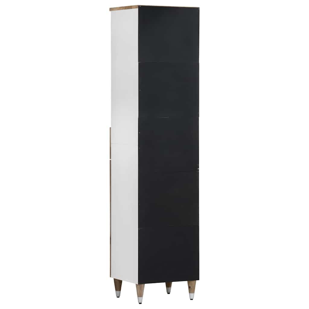 Armoire de salle de bain 38 x 33,5 x 160 cm en bois massif de