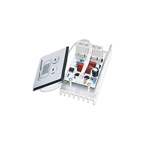 Dimmer digital 10000W AC 220V regulador de voltaje electrónico SCR y termostato para motores 2