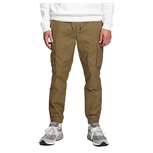 GAP Mens Cargo Jogger Casual Pants, Green Khaki, Large US