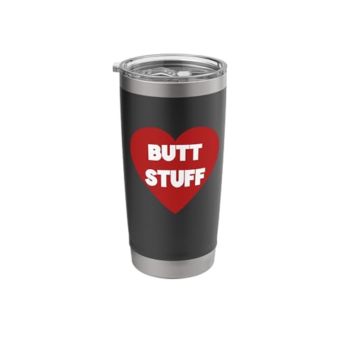 I Heart Butt Stuff Stainless Steel Insulated Tumbler