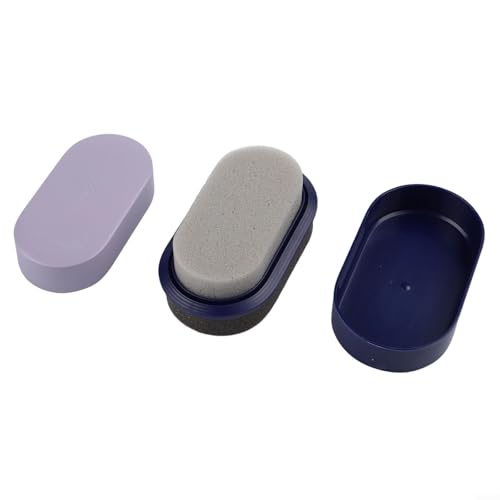 Limpiador de esponja de doble cara de brillo rápido con recambio para zapatos de cuero y artículos para mantener el color y la textura originales (azul)