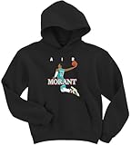 ConeMabel Ja Morant Memphis Air Dunk Hooded Sweatshirt Hoodie Youth Large Black