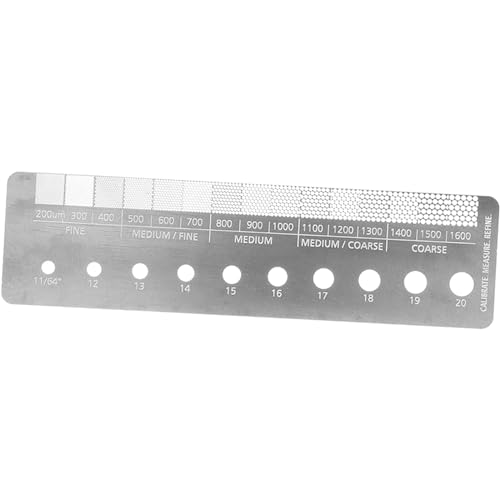 Kaffee Lineal Kaffee Schleifgröße Lineal Edelstahl Kaffeebohnenschleifer Zubehör Messwerkzeuge