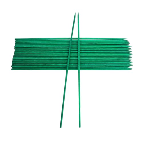 IMIKEYA 40個 園芸用竹支柱 丈夫な竹製 植物支え用 屋内外の鉢植え対応 柔軟な挿入深さ可能 多用途ガーデンサポート