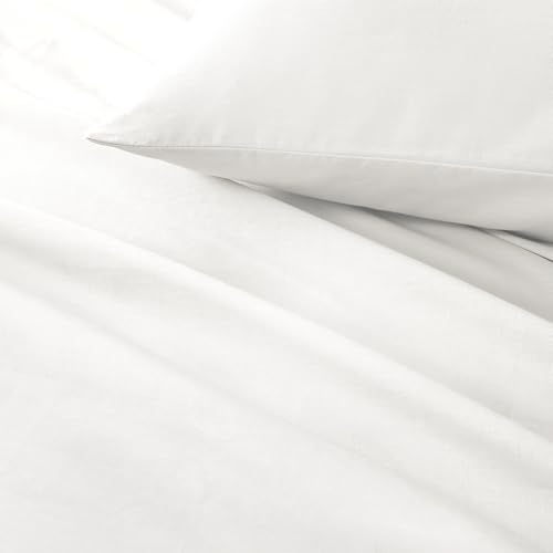 Image of Comfort Spaces 100% Cotton Percale Sheets Cal King Sheet Set 4 Pcs, White