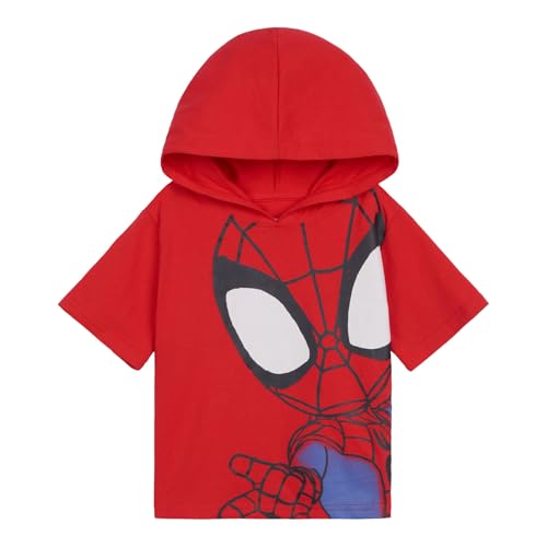 Marvel Spidey and His Amazing Friends Little Boys Pullover Hoodie and French Terry Shorts Red Spiderman 6 - image 5