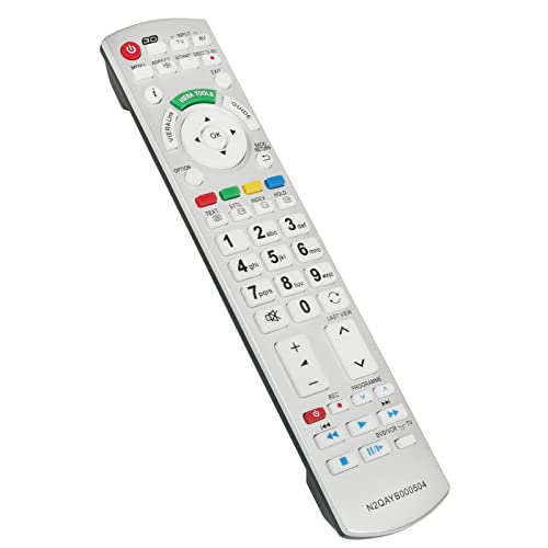 VINABTY Replacement Remote Control N2QAYB000504 Fit for Panasonic Plasma TV TX-P42V20E TX-P50V20E TX-P42V20B TX-P50V20B TX-L32D25E TX-L37D25E TX-L42D25E TX-L32D26BA - Image 3