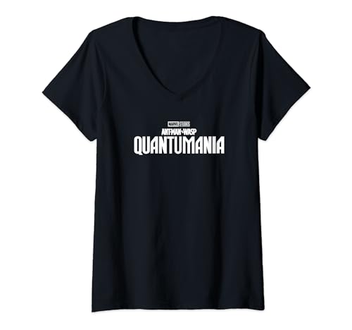 T-shirt Col V Blanc Ant-Man et la Guêpe Quantumania Marvel pour Fan