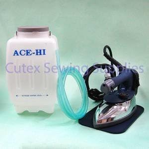 Ace-Hi AH-100G Self Contained Gravity Feed Electric Steam Iron Set