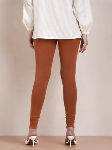 Image of TWIN BIRDS Tailored Cut and Classic Fit Super Stretchable Elastane Fabric Churidar Leggings for Women