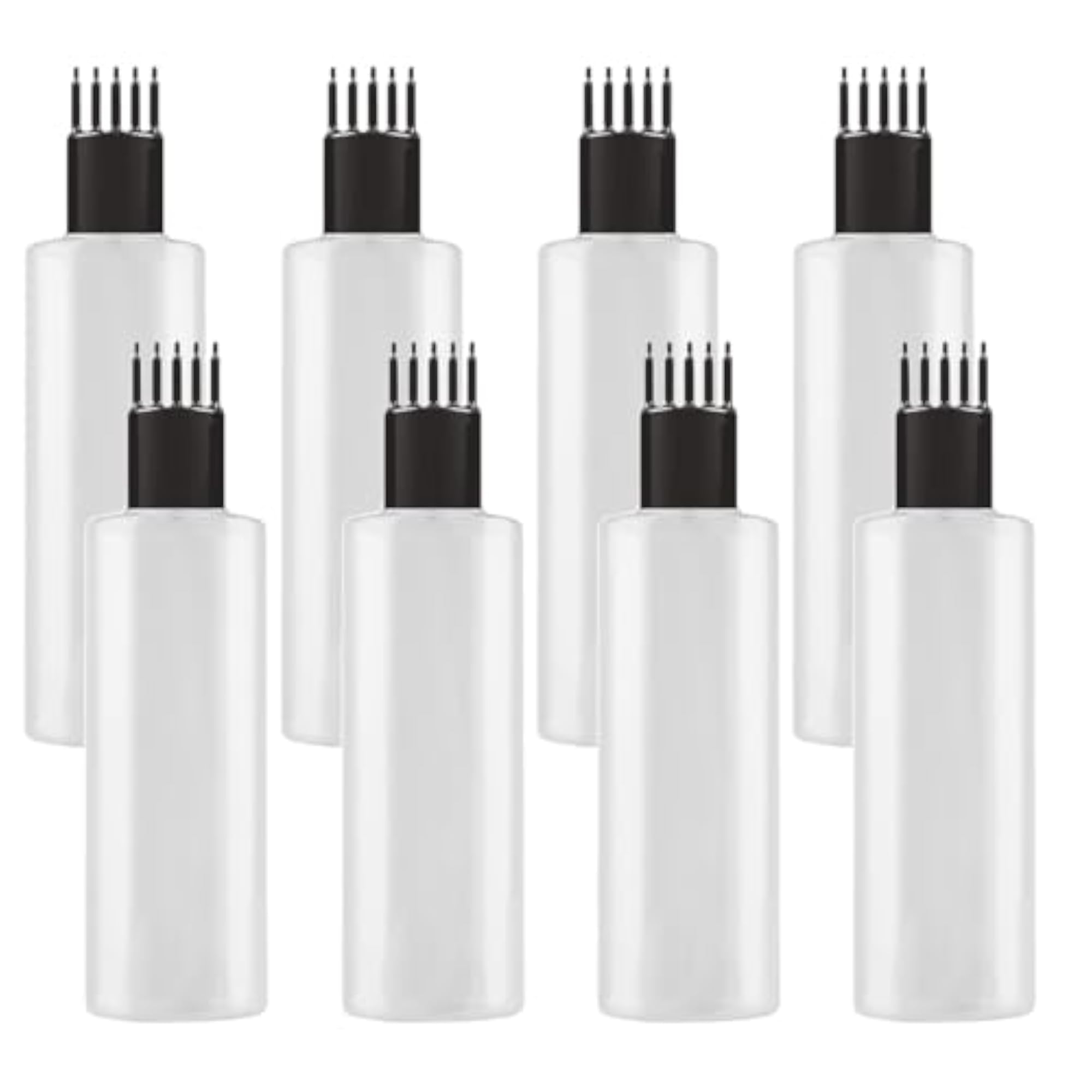 8 Pack 100ml Empty Bottle with Comb Nozzle