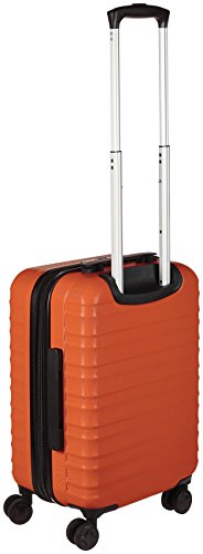 AmazonBasics Hardside Carry-On Spinner Suitcase Luggage - Expandable with Wheels - 21 Inch, Orange