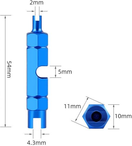 TuoTu Valve Core Remover Tool Kit Bike with Brass Replacement Presta Valve Core