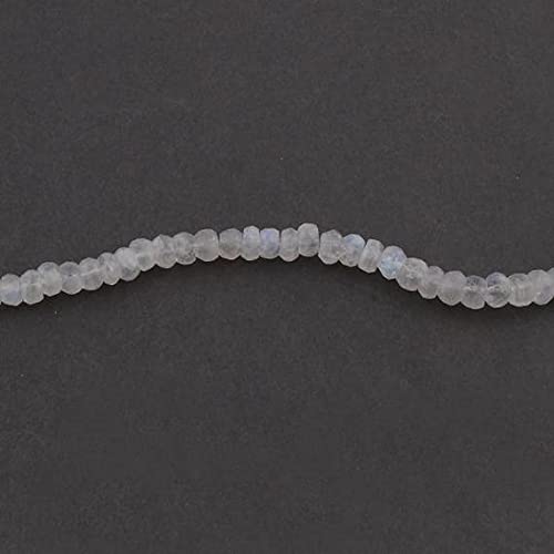 Pierre de lune arc-en-ciel en perles facettées pour vos bijoux d'été légers