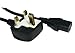 Price comparison product image 3m Kettle Lead - IEC (C13) to UK Mains (3 pin) Cable - 5A (amp) - Moulded - Black Coloured - Approve by A.S.T.A - N14586