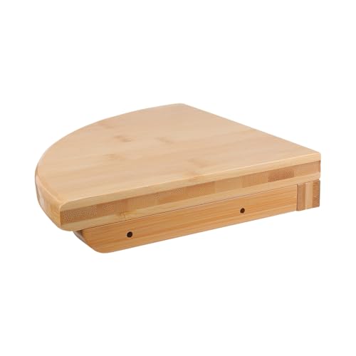Estante de esquina de bambú natural VALICLUD, balda triangular de pared de 20 cm 2