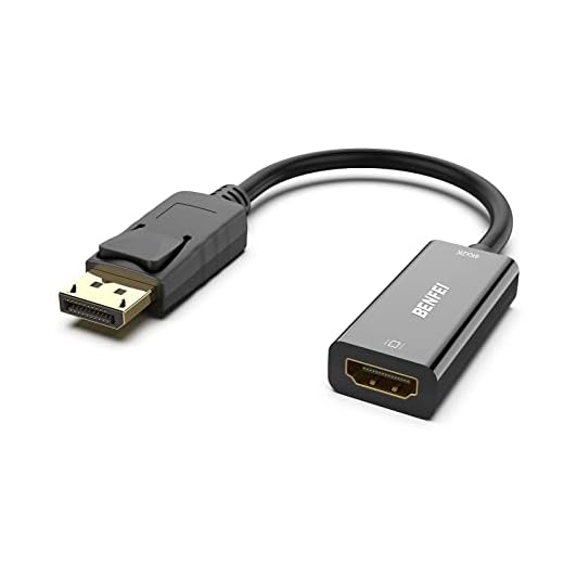 DisplayPort to HDMI, Benfei 4K DP Display Port to HDMI Adapter (Male to Female) Compatible for Lenovo Dell HP and Other Brand