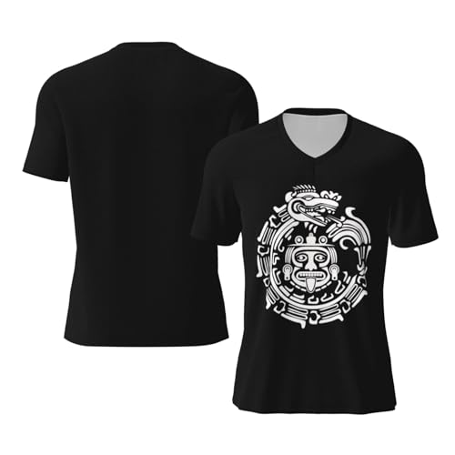 Ouroboros Quetzalcoatl Feathered Serpent Aztec Mayan Men's Football Jersey Waistcoat for Men