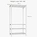 Ulif H2 Heavy-Duty Portable Closets, 4-Tier Freestanding Garment Rack Suit for Small Space and Corner, Closet Organizer System Portable Closet Wardrobe, Max Load 500 LBS, White