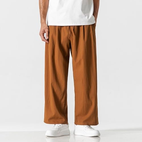 Men's Casual Harem Pants Comfortable Loose Fit Summer Breathable Daily Wear Versatile Stylish Stretch Pants for3