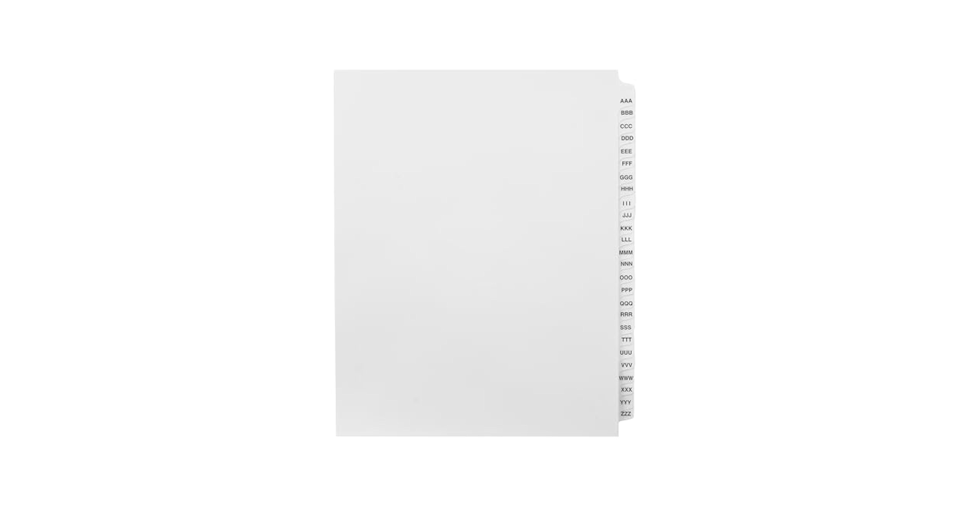 Amazon.com : Exhibitindexes® Exhibit Tabs AAA-ZZZ : Office