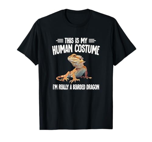 Tiny Dinosaur Human Costume Bearded Dragon Lover Camiseta