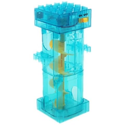 Marble Race Run Lift Roller Coaster Spiral Raise Rolling Ball Compatible Large Building Blocks (2 Floors) Cover