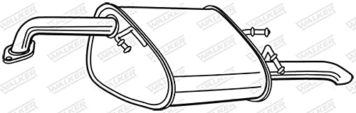 Tłumik końcowy WALKER 23675 D: 780 mm