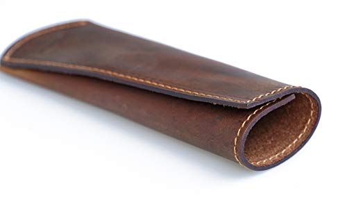 Leather Hot Handle Holder Cast Iron Handle Covers Panhandle Potholder Pot Handle Cover For Cast Iron Skillet (Dark Brown) #TOP2