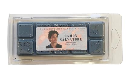 Vampire Diaries x Originals Wax Melts| TVD Fandom Gift | Handmade Vegan Soy Wax Snap Bars | Vampire Diaries Mikaelson Salvatore Gilbert Bennet Birthday Gift Ideas ONE PIECE (Damon Salvatore)
