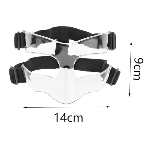 Fnacuody Basketball Training Mask Adults Unisex Basketball Mask Boxing Nose Protector Football Guard Soccer Gym Softball Workout Face Protection Light - Thumbnail 2
