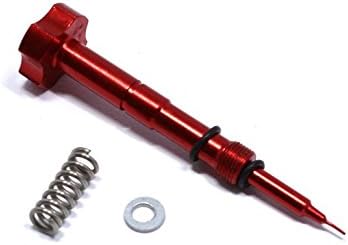 CNC Billet Red Air Fuel Mixture Screw Adjuster for MIKUNI PZ30 30mm Carburetor Motorcycle Pit Dirt Bike Motocross Off Road (Red)