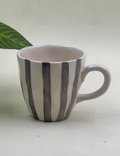 Image of Lupaava Ceramic Handpainted Mug | Coffee Mug | Tea Cup, Mug for Coffee | Aesthetic Tea Cup | Cups Ceramic | Bubble Cup 240ml Set of 2