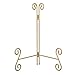 HEMYLU Gold Plate Stand, 12 Inch Decorative Plate Holder for Displaying Platters, Heavy-Duty Metal Easel Stand for Picture, Photo Frame, Plates, Books and Round Objects