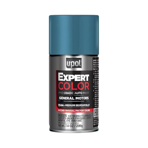 U-POL Expert Color, for General Motors 9544, Automotive Spray Paint, Professional Grade, Easy-to-Use, Medium Quasar Blue