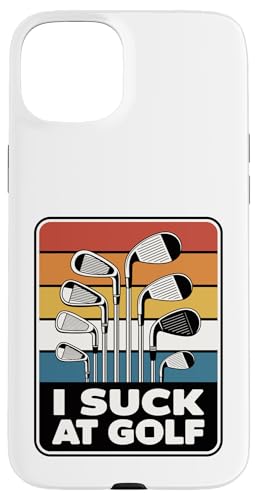 I Suck At Golf Joke ʔSt s Ȓj St X}zP[X iPhone 15 Plus p