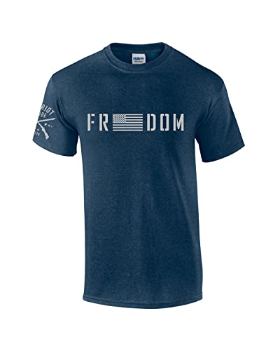 Patriot Pride Freedom American Flag Mens Short Sleeve T-Shirt Graphic
