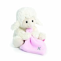 DEMDACO Jesus Loves Me Lamb With Cross Blanket Children’s Plush Stuffed Animal Toy