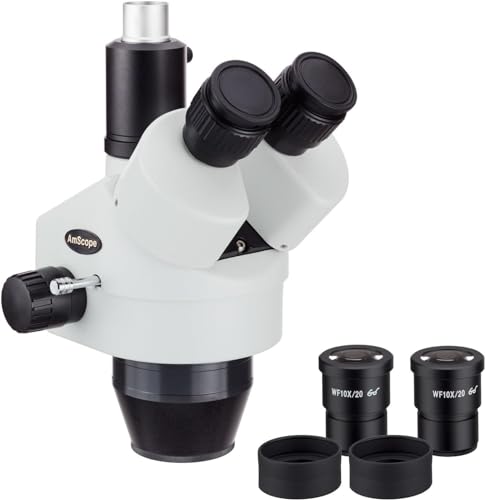 Image of AmScope SM35180T 3.5X-180X Trinocular Zoom Power Stereo Microscope Head