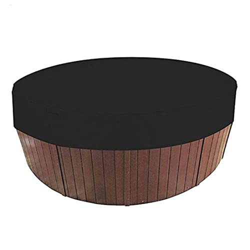 Pesoncarl Spa Covers for Hot Tub, Hot Tub Cover Round 78.7x11.8 Inch Waterproof Sunproof Dustproof Hot Tub Shelter Foldable Lightweight Outdoor Drawstring Lazy Spa Cover for Outedoor M